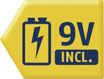 inkl. 9V Lithium-Blockbatterie (bis zu 2 Jahre Batterielebensdauer)