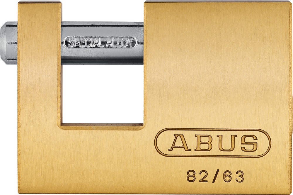 ABUS 82/63mm Monoblock Brass Shutter Lock Keyed Alike 8501 ABUKA11571 