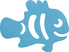 Non-slip bath sticker JC8710 KIM fish