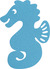 Non-slip bath sticker JC8710 KIM seahorse