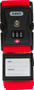Cinghia per valigie 620TSA/192 rosso luggage strap lock
