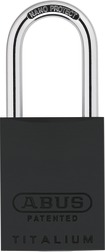 Padlock aluminum 83AL/40 schwarz (ohne Zylinder)