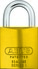 Padlock aluminum 83AL/45 S yellow (without cylinder)