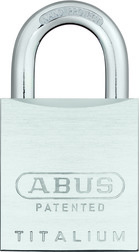 Padlock aluminum 83AL/45 S silver without cylinder