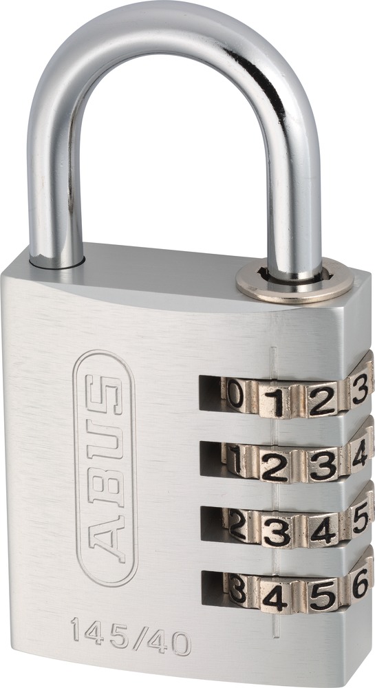 116] ABUS 145/40 40mm Aluminium Combination Padlock with resettable code -  Silver (EAGLE) 