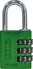 Candado de combinaci&amp;#243;n 144/30 verde Lock-Tag
