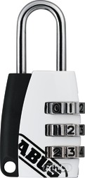 Combination Lock 155/20 white B/DFNLIESPP