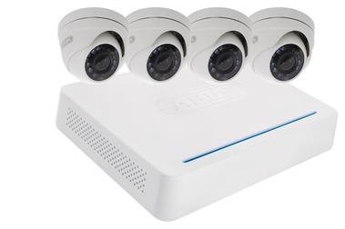 Analogue HD Monitoring Set: 8-Channel Video Recorder + 4 Outdoor Dome Cameras