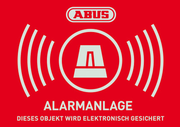 Autocollants d‘Avertissement système d’alarme 148X105 mm (DE)