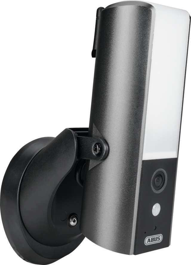 ABUS Smart Security World WLAN Lichtkamera - Kamera mit starker LED für den Eingangsbereich (PPIC36520) - Vorderansicht