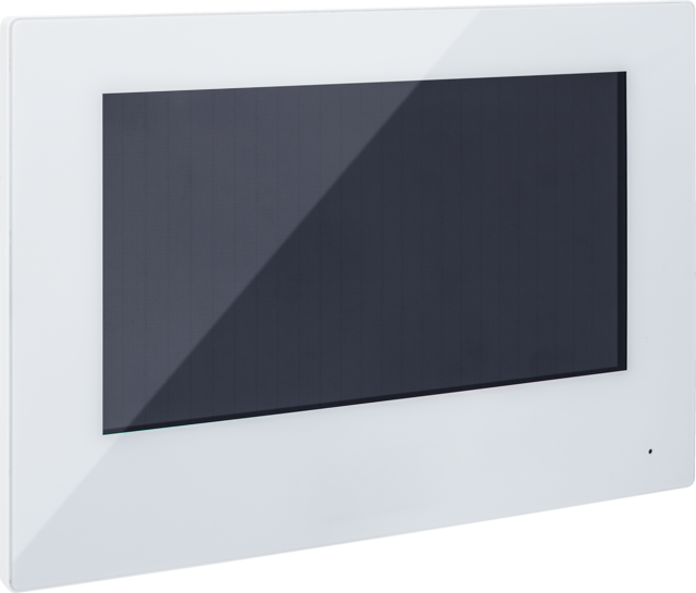 7" Touch skærm hvid, 2-leder til dørintercom
