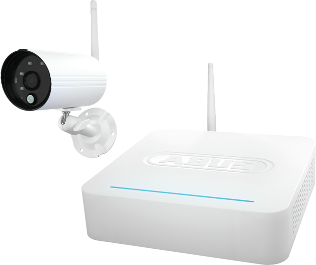 ABUS OneLook Videoüberwachungssystem: Komplettset aus Full HD 1080p Funk-Außenkamera (IP66) und Rekorder - PPDF18000