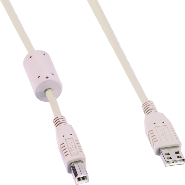 USB programming cable front view