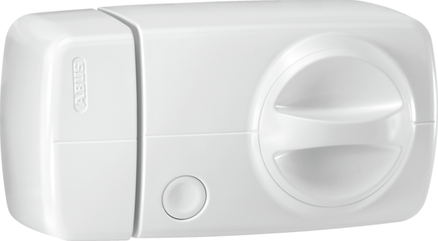 Secvest draadloos extra deurslot met draaiknop (wit) vooraanzicht