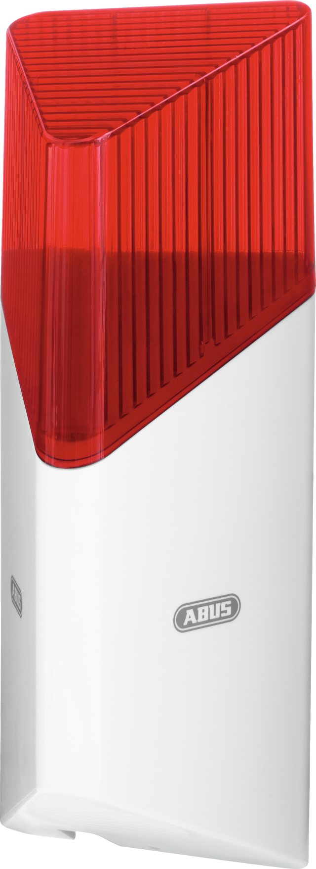 ABUS Smartvest Funk-Sirene – kabellose Sirene zur Alarmierung im Außenbereich und Innenbereich (FUSG35000A)