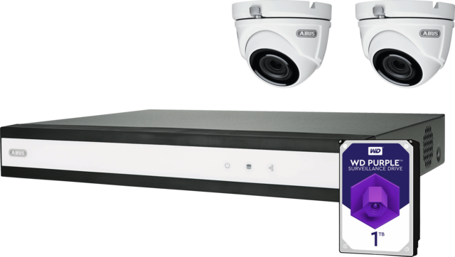 ABUS Analog HD Videoüberwachung 6-Kanal Hybrid Komplettset
