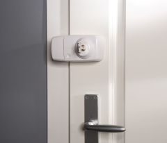 Verrou de porte sans fil supplémentaire Secvest avec cylindre intérieur (blanc) Exemple d'utilisation
