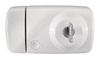 Secvest Funk-Tür-Zusatzschloss mit Innenzylinder (weiß) Vorderansicht