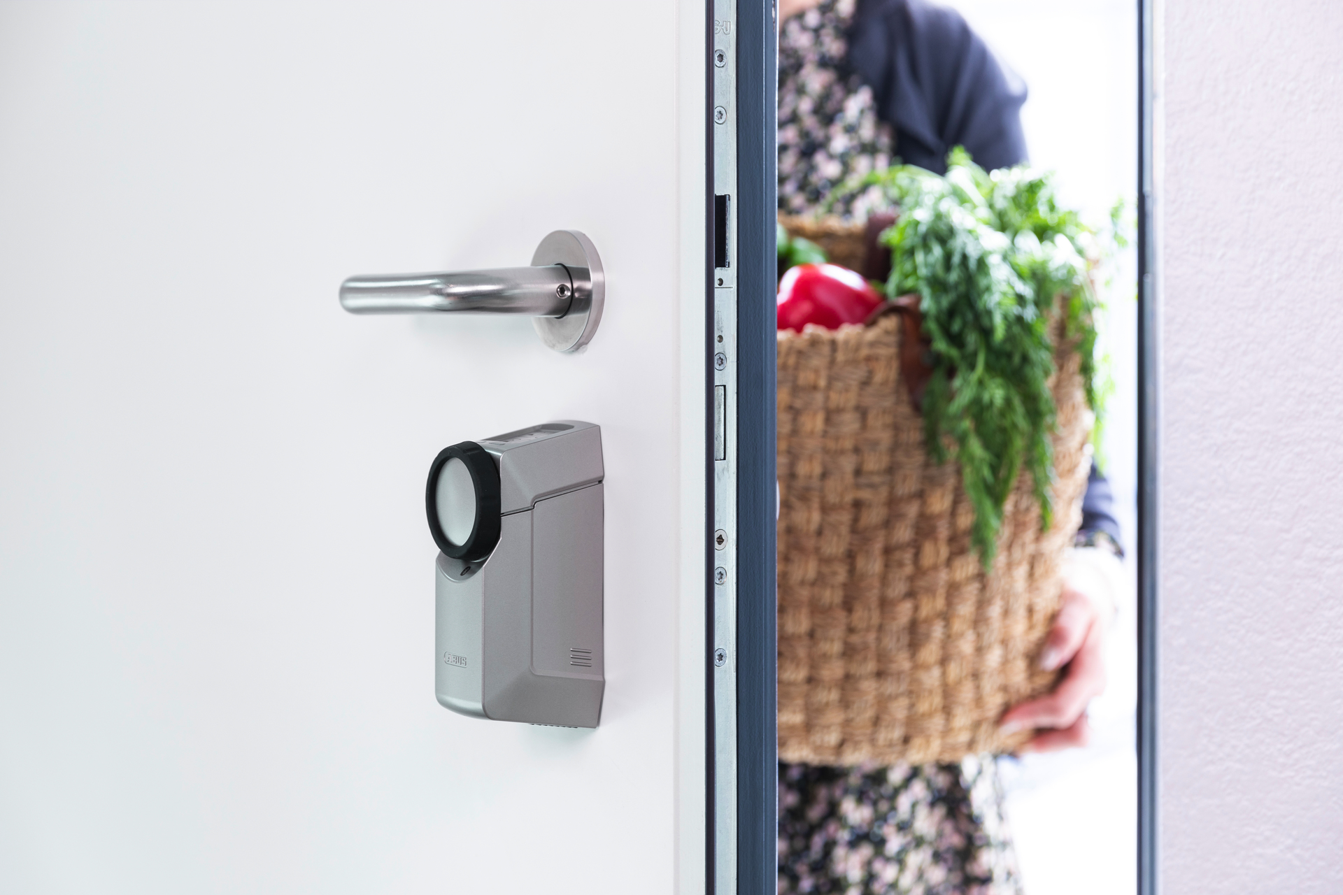 Application example – HomeTec Pro Bluetooth®-door lock actuator CFA3100 silver