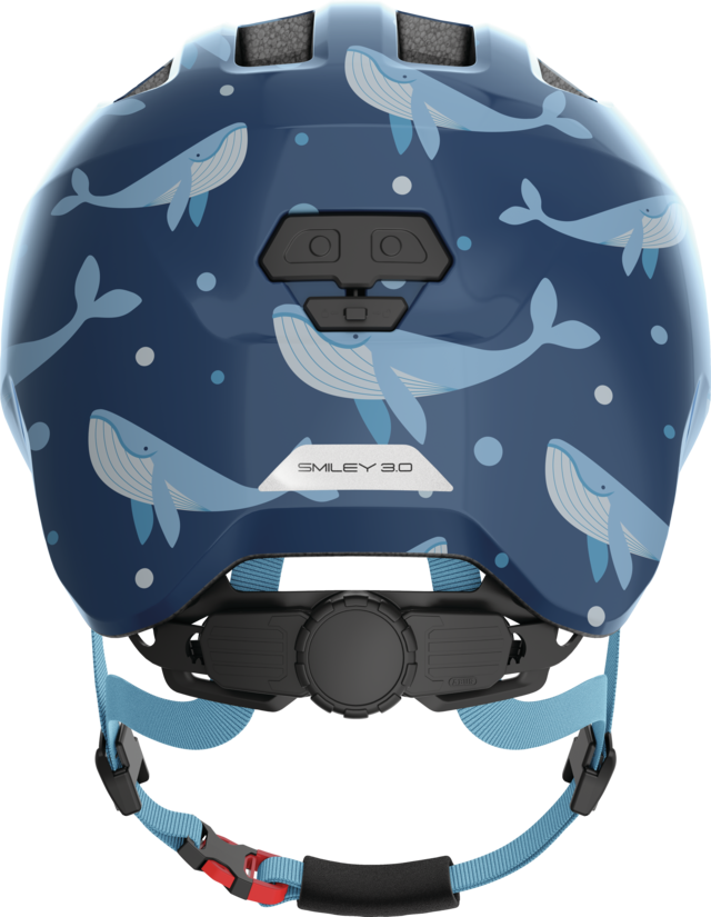 Smiley 3.0 blue whale shiny vista posteriore