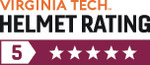 Virginia Tech Helmet Rating | 5 Star