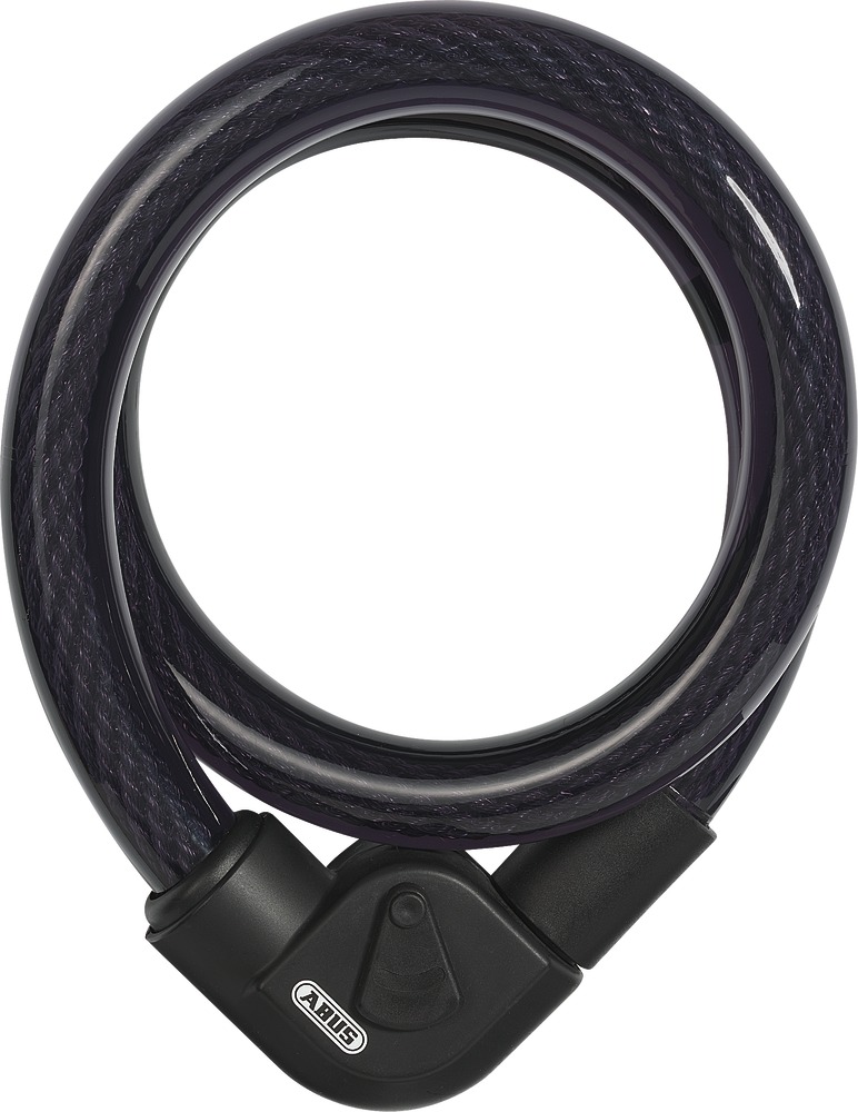Abus 1650 Bicycle Key Combo Locking Cable 516047 12mm/185cm 185cm Length/12mm Diameter Black ABUS Mobile Security Inc