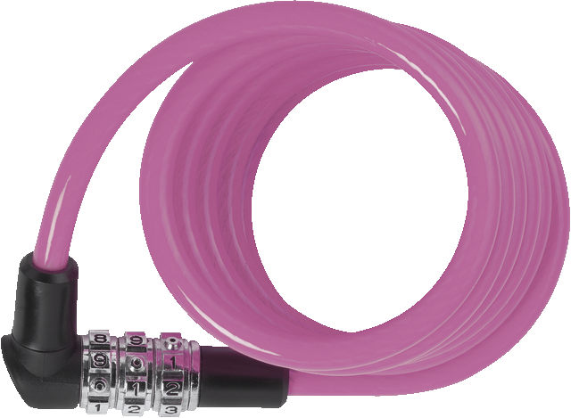 Coil Cable Lock 3506C/120 pink