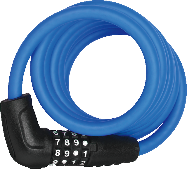Coil Cable Lock 5510C/180/10 blue