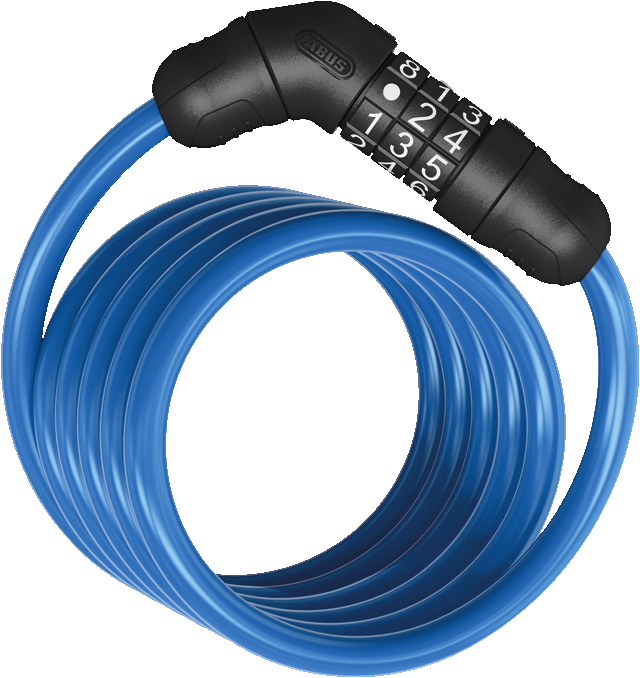Candados de cable en espiral Star 4508C4508C/150 blue