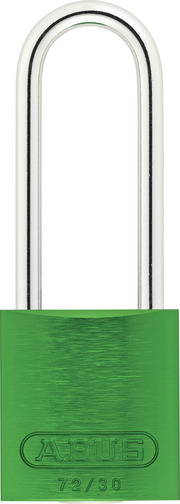 Padlock aluminium 72/30HB50 green