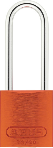 Padlock aluminium 72/30HB50 orange