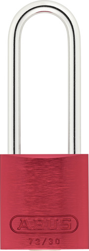 Padlock aluminium 72/30HB50 red