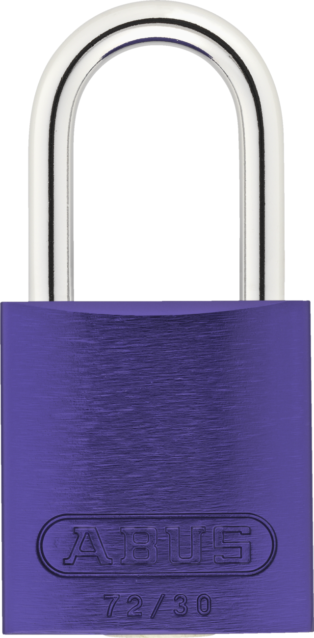Padlock aluminium 72/30 violet