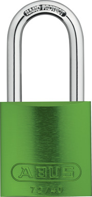 Padlock aluminium 72/40HB75 green