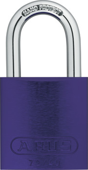 Candado de aluminio 72/40 púrpura kd.