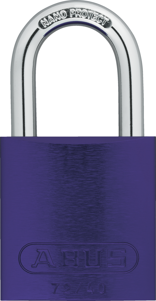 Vorhangschloss Aluminium 72/40 lila vs.