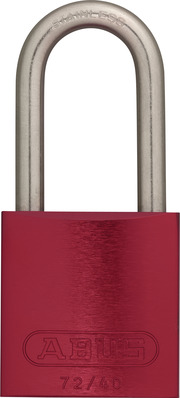 Padlock aluminium 72/40HB75 red