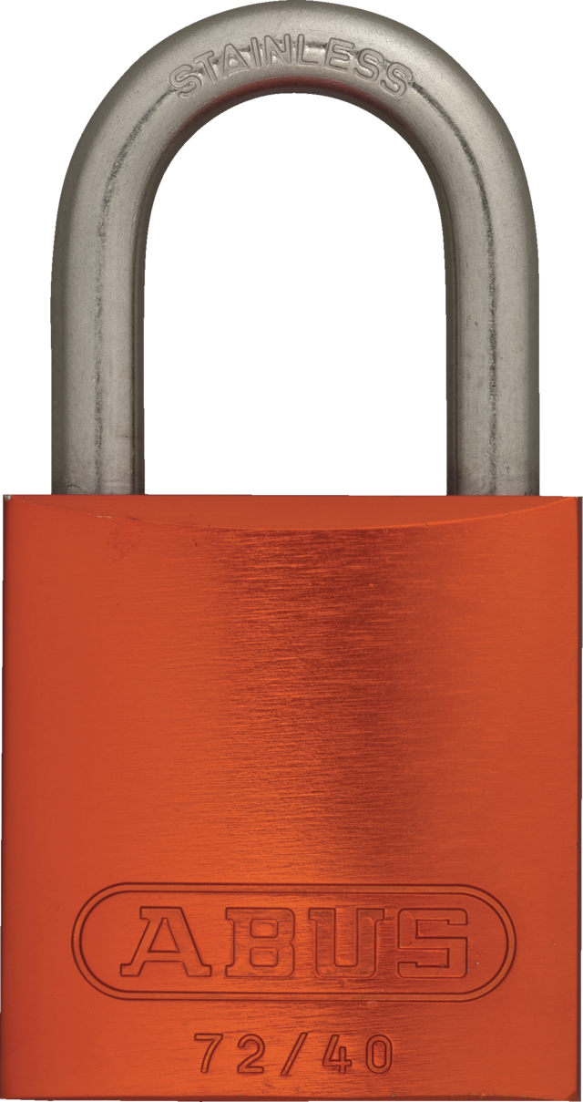 Padlock aluminium 72IB/40 orange ka.