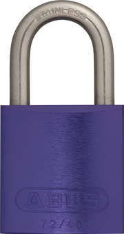 Candado de aluminio 72IB/40 púrpura ka.