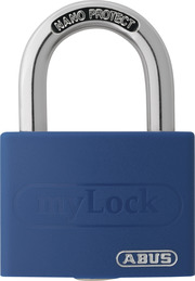 Padlock aluminium T65AL/40 blue Lock-Tag