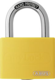 Candado de aluminio T65AL/40 amarillo Lock-Tag