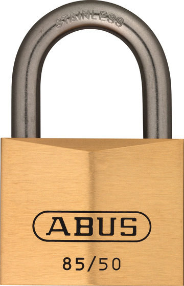 ABUS Vorhangschloss Messing 85/40 mit Etikett NEU 2 Schlüssel