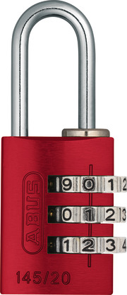 Combination lock 145/20 red B/DFNLI