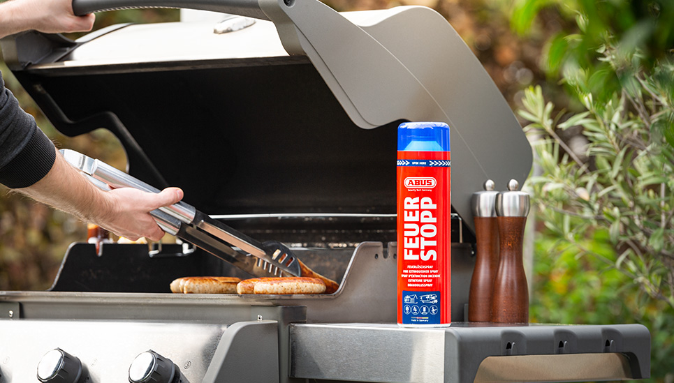 Voorbereid op een noodgeval - met onze fire stop blusspray © ABUS Voorbereid op een noodgeval - met onze fire stop blusspray © ABUS