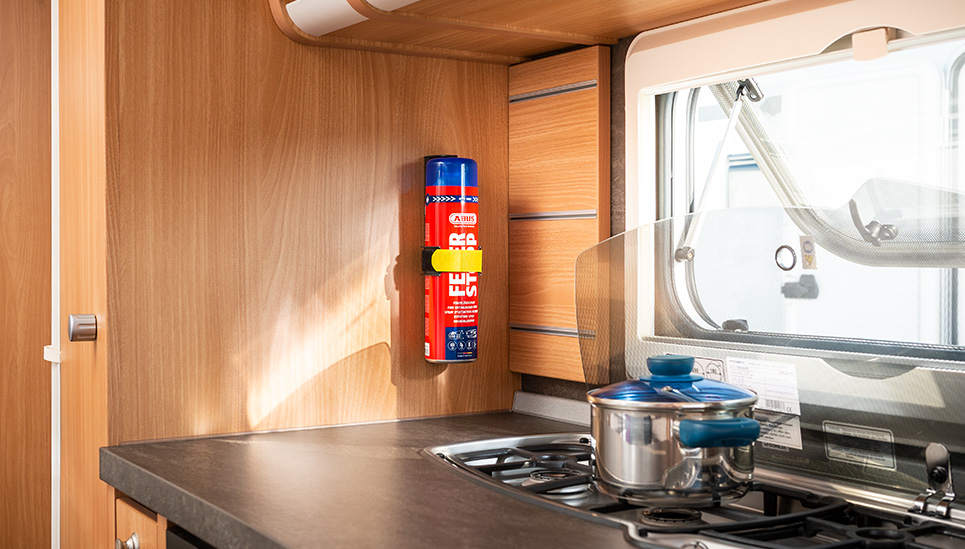 Voorbereid op een noodgeval - met onze fire stop blusspray &copy; ABUS