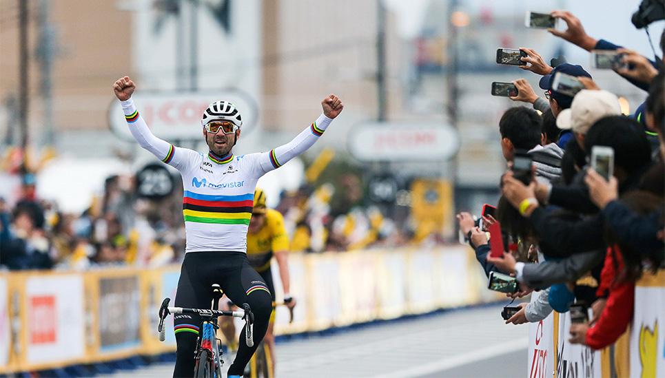 Alejandro Valverde vom Movistar Team © ABUS