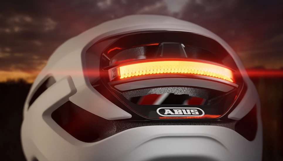 Close-up of the Taipan LED rear light Product rendering © ABUS
