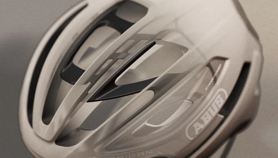 Product cut-out showing the Acti Cage structure of the Taipan gravel bike helmet  © ABUS