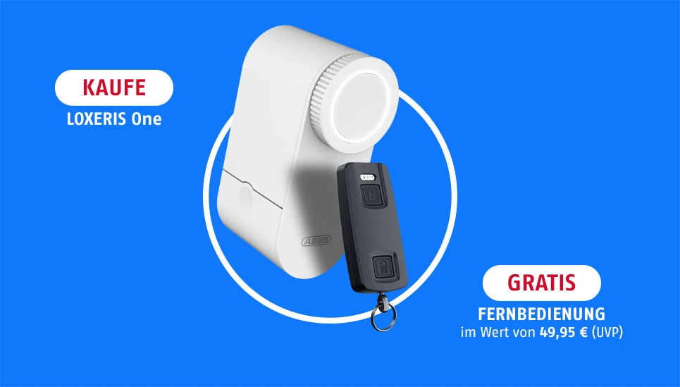 Kaufe LOXERIS One, erhalte eine Fernbedienung gratis © ABUS