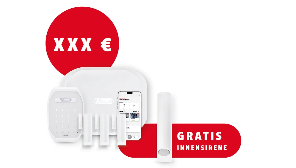 Comfion Angebot Basic mit Gratis Innensirene. © ABUS